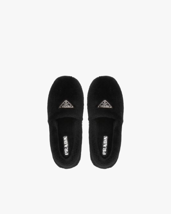 Black Shearling slippers - Image 4
