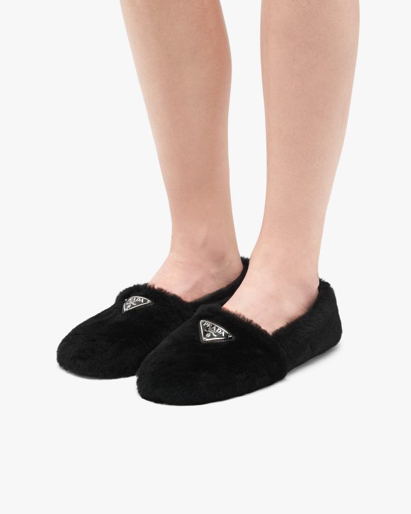 Black Shearling slippers - Image 5