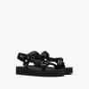 Black Sporty nappa leather sandals