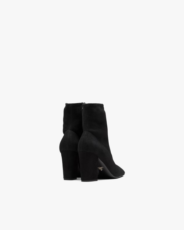 Black Stretch suede booties - Image 3