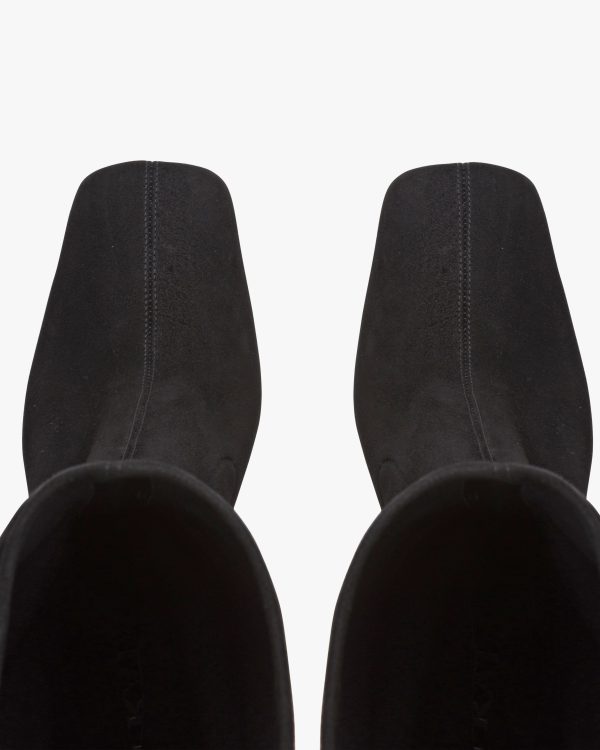 Black Stretch suede boots - Image 4