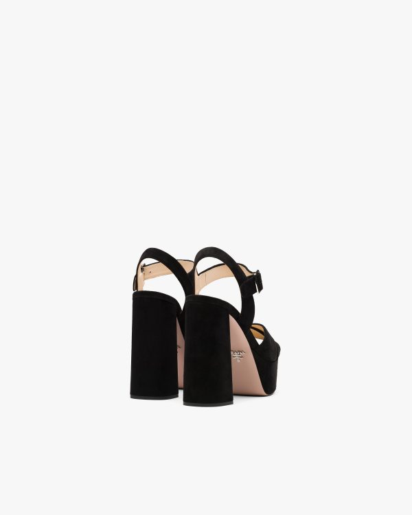 Black Suede platform sandals - Image 3