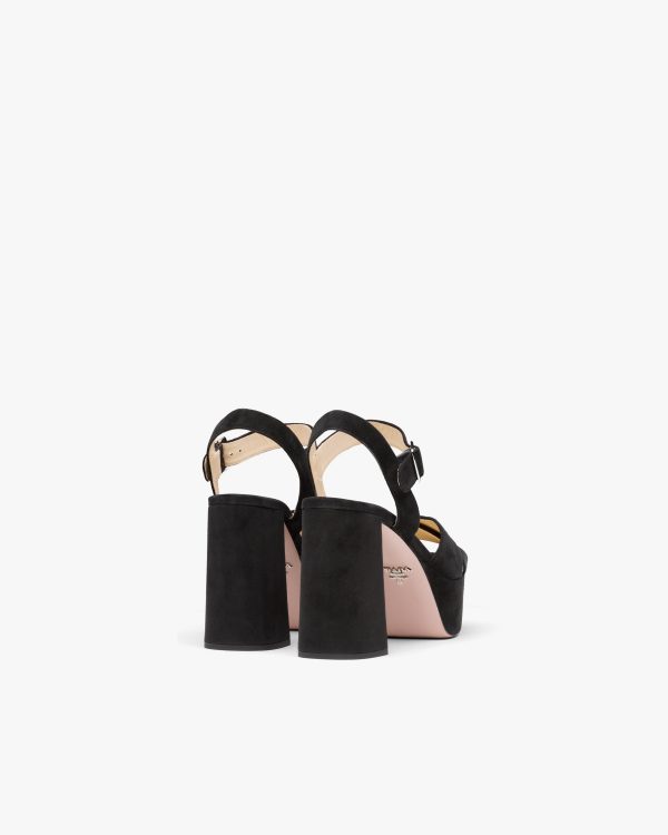 Black Suede platform sandals - Image 3