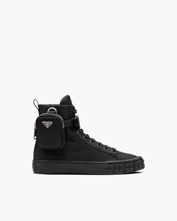 Black Wheel Re-Nylon Gabardine high-top sneakers - Image 2