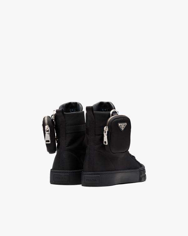 Black Wheel Re-Nylon Gabardine high-top sneakers - Image 3