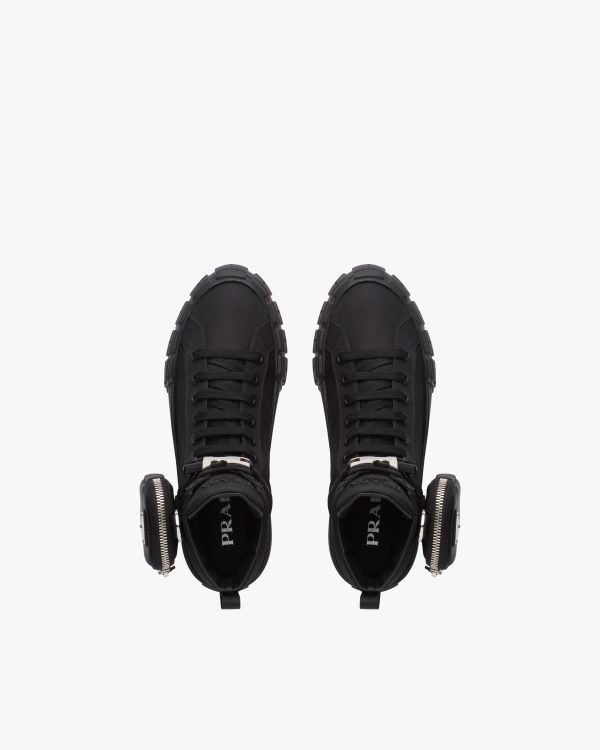 Black Wheel Re-Nylon Gabardine high-top sneakers - Image 4