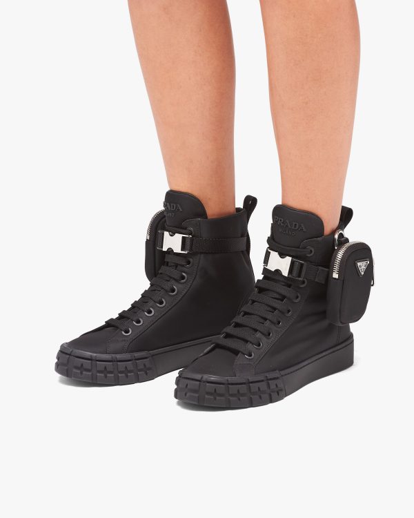 Black Wheel Re-Nylon Gabardine high-top sneakers - Image 5