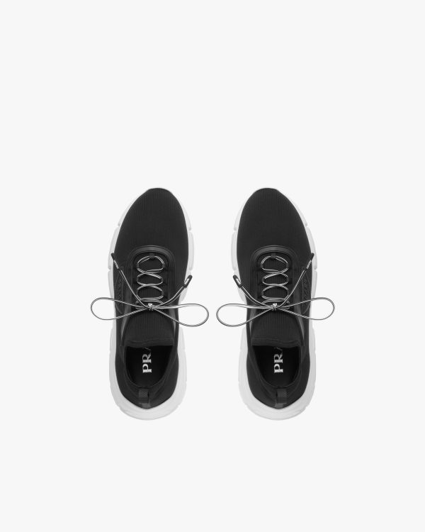Black/white Knit sneakers - Image 4