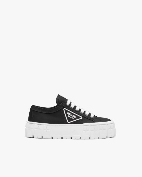Black/white Nylon gabardine sneakers - Image 2