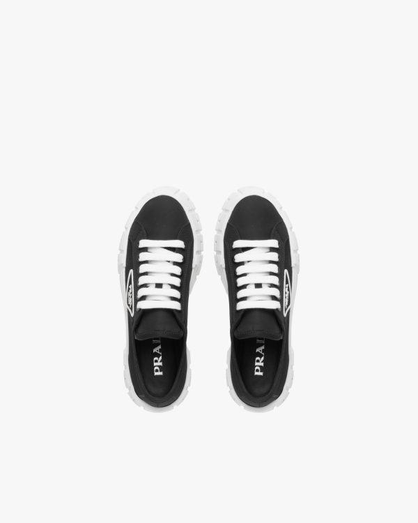 Black/white Nylon gabardine sneakers - Image 4
