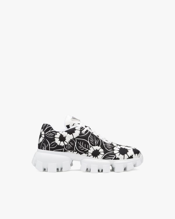 Black/white Printed nylon sneakers - Image 2