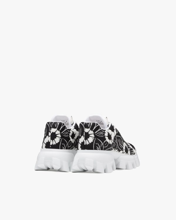 Black/white Printed nylon sneakers - Image 3