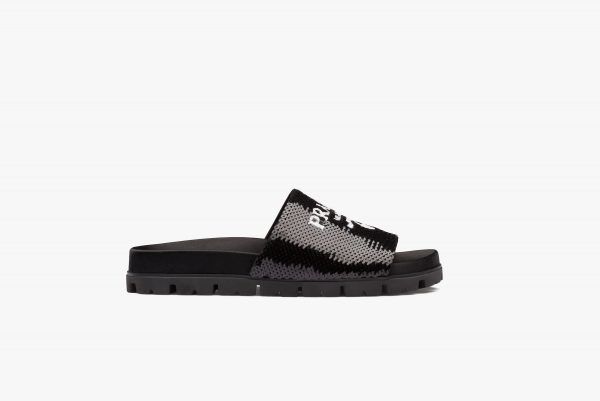 Black/white Sequin slides - Image 2