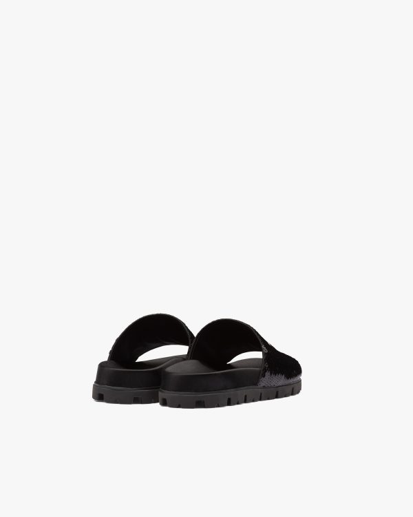 Black/white Sequin slides - Image 3