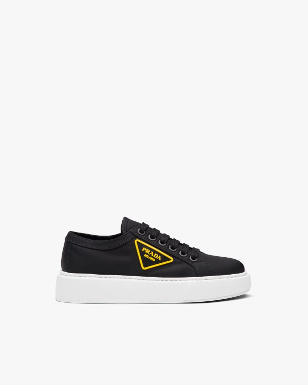 Black/yellow Nylon gabardine sneakers - Image 2