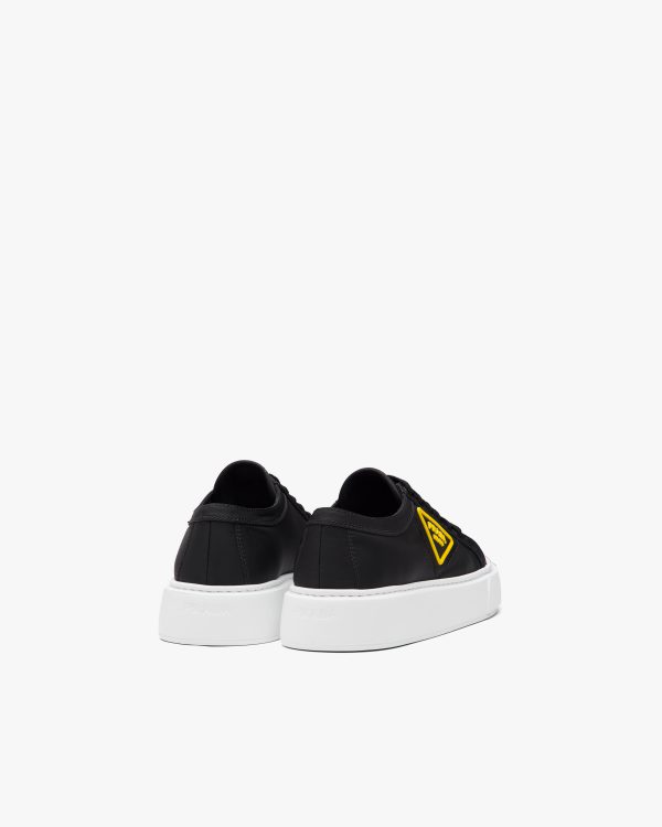 Black/yellow Nylon gabardine sneakers - Image 3