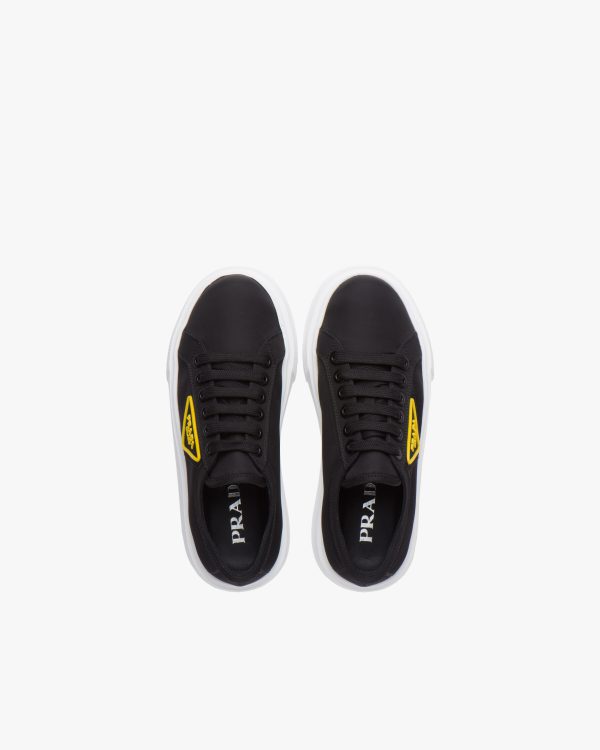 Black/yellow Nylon gabardine sneakers - Image 4
