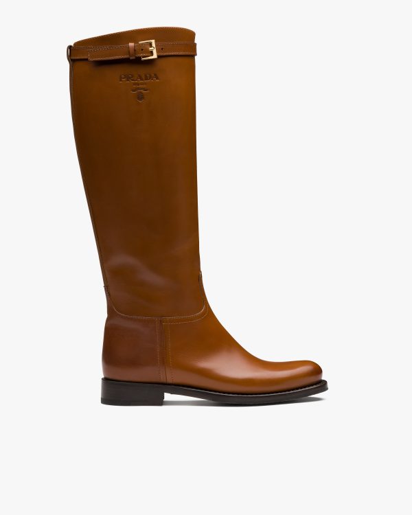 Cognac Leather boots - Image 2