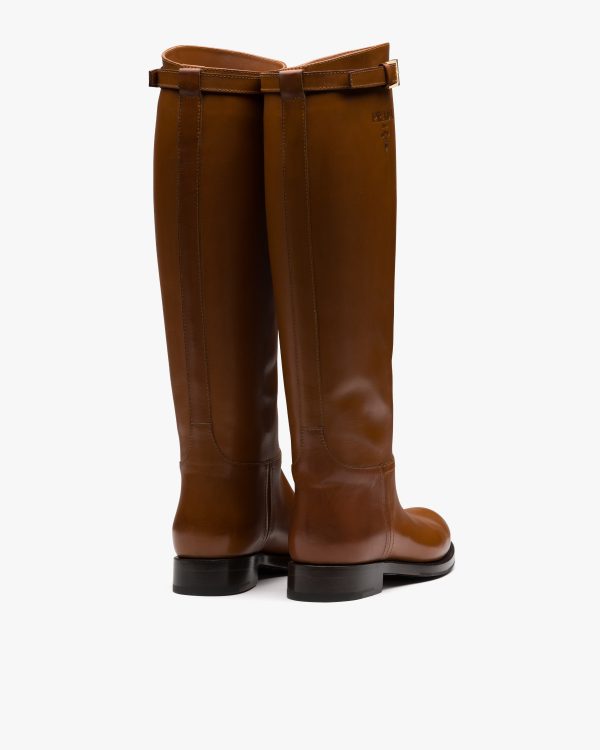 Cognac Leather boots - Image 3