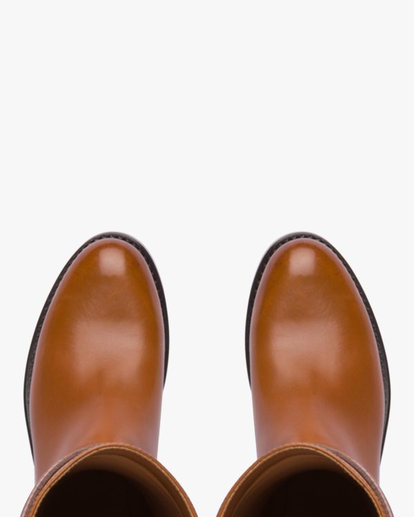 Cognac Leather boots - Image 4