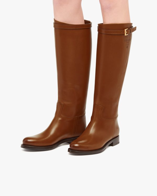 Cognac Leather boots - Image 5