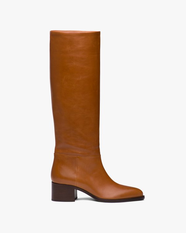 Cognac Leather boots - Image 2