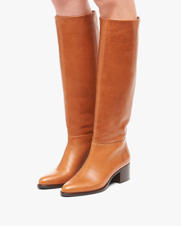 Cognac Leather boots - Image 5
