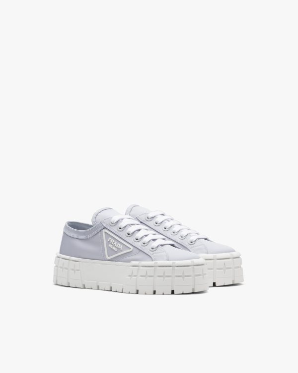 Cornflower Blue Double Wheel nylon gabardine sneakers