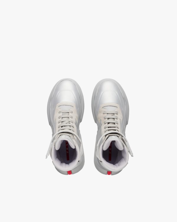 Crystal Prada Polarius 19 LR high-top sneakers - Image 4