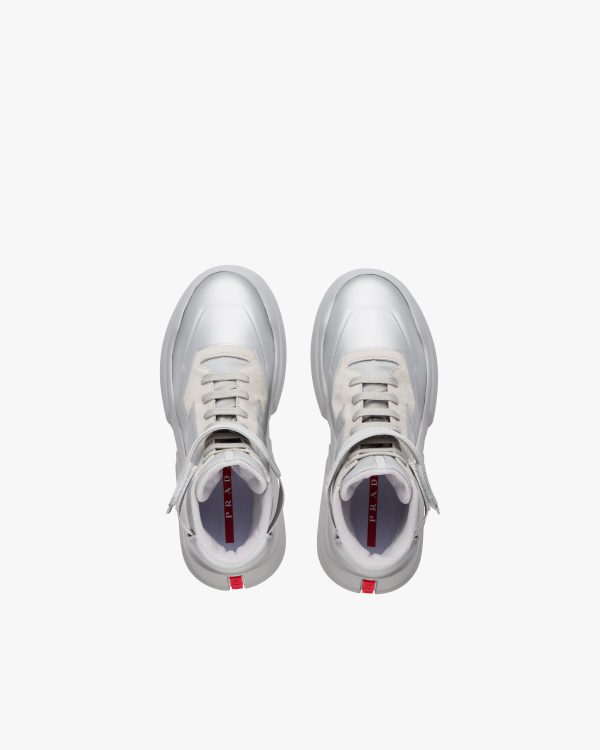 Crystal Prada Polarius 19 LR high-top sneakers - Image 4