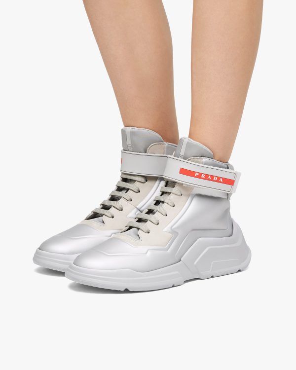 Crystal Prada Polarius 19 LR high-top sneakers - Image 5
