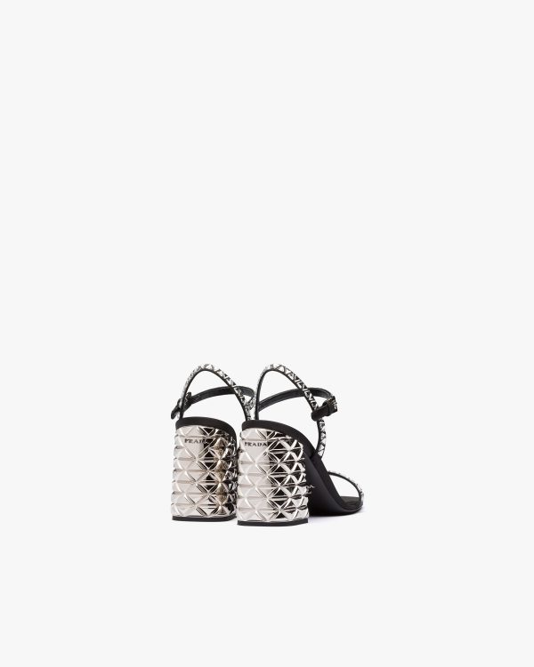 Crystal Satin sandals with crystals - Image 3