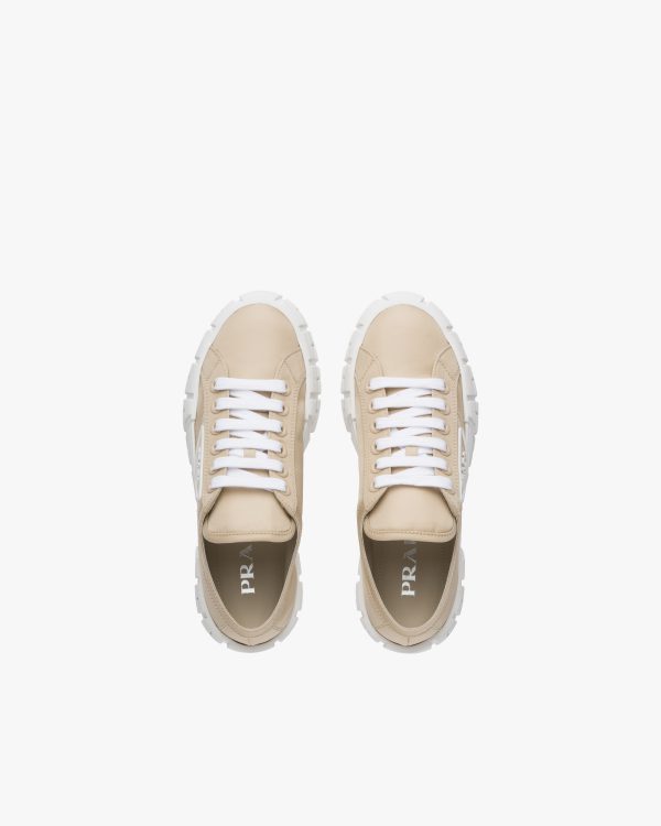 Desert Beige Double Wheel nylon gabardine sneakers - Image 4