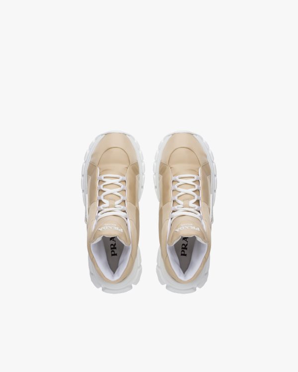 Desert Beige Nylon gabardine sneakers - Image 4