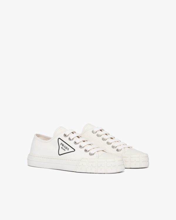Ivory Cotton canvas sneakers