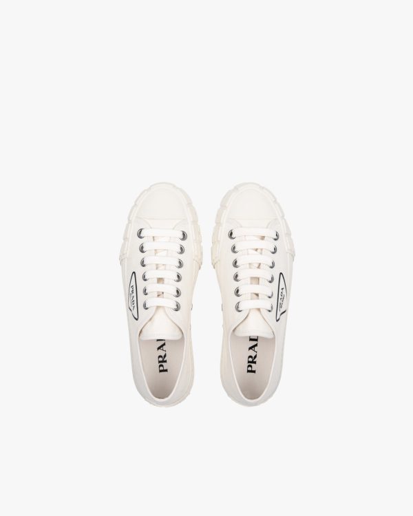 Ivory Cotton canvas sneakers - Image 4