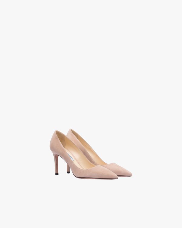 Nude Beige Suede pumps