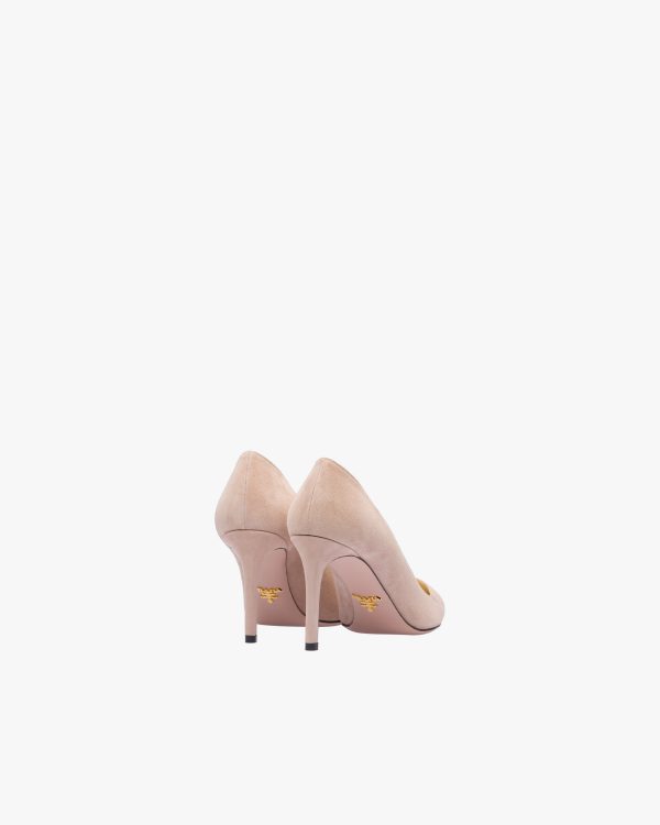 Nude Beige Suede pumps - Image 3