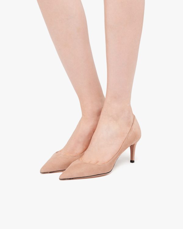 Nude Beige Suede pumps - Image 5