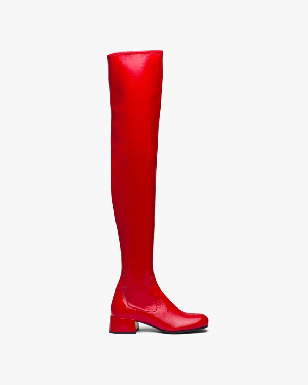 Red Technical patent leather boots - Image 2