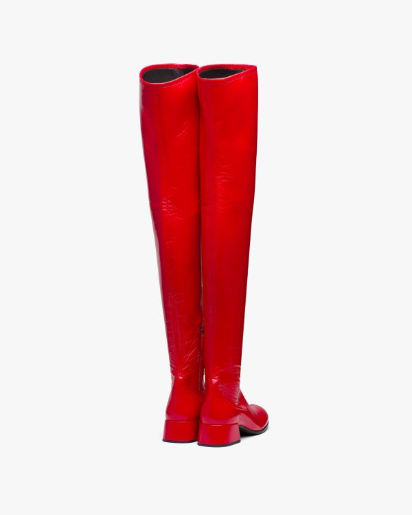 Red Technical patent leather boots - Image 3