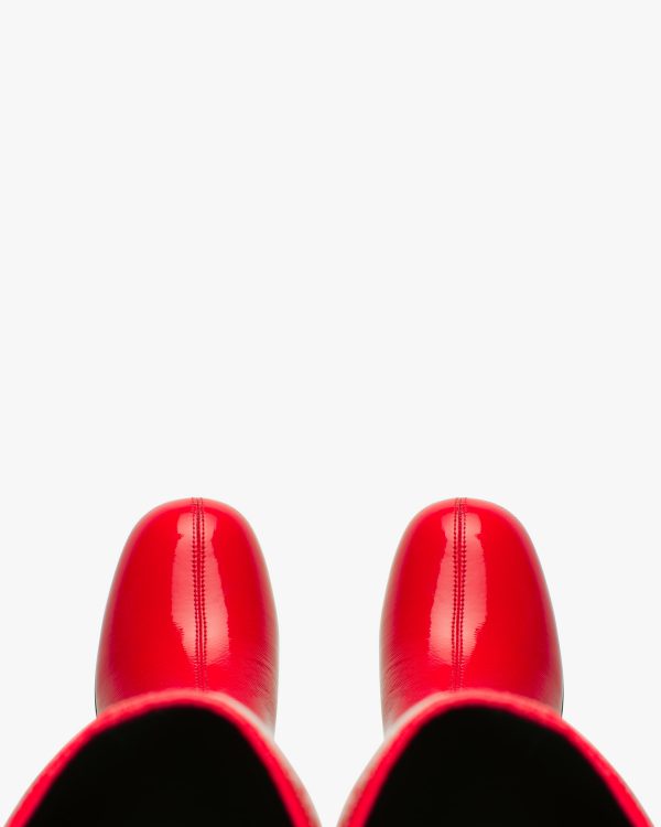 Red Technical patent leather boots - Image 4