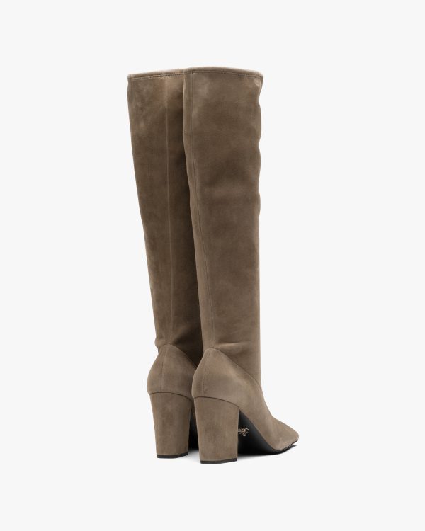 Stone Stretch suede boots - Image 3