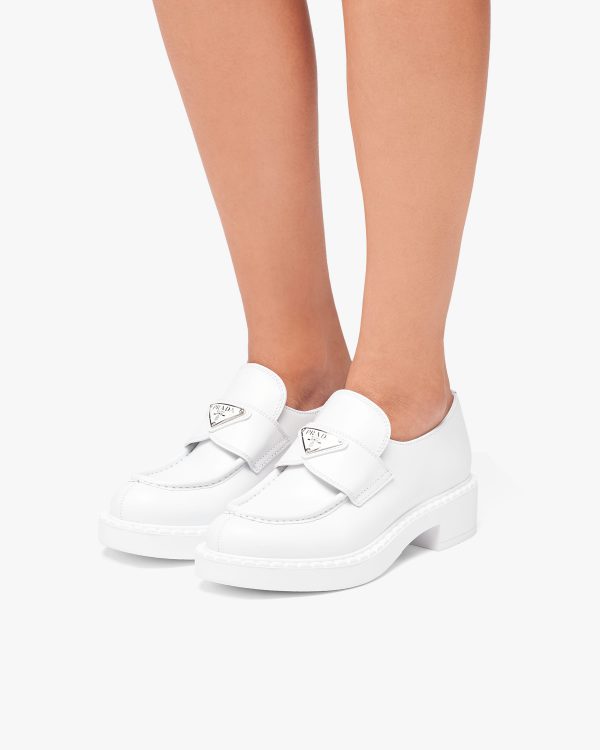 White Chocolate brushed leather loafers - Image 5
