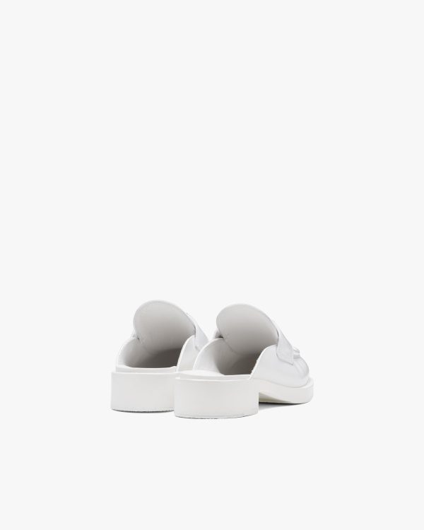 White Chocolate brushed leather mules - Image 3