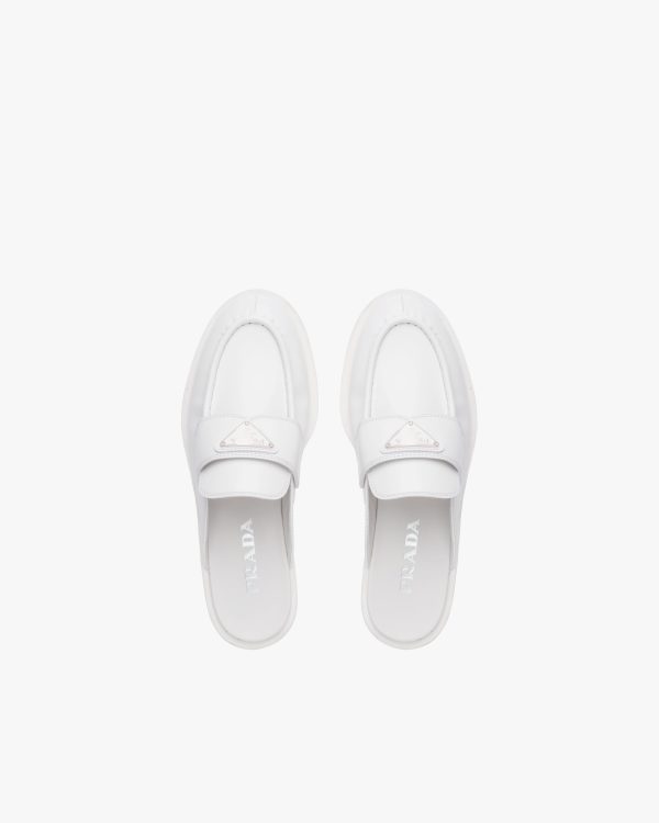White Chocolate brushed leather mules - Image 4