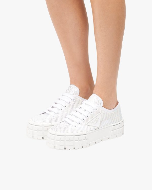 White Double Wheel sequin sneakers - Image 5