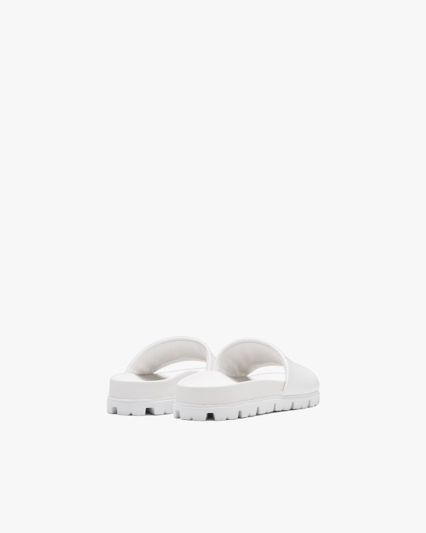 White Leather slides - Image 3