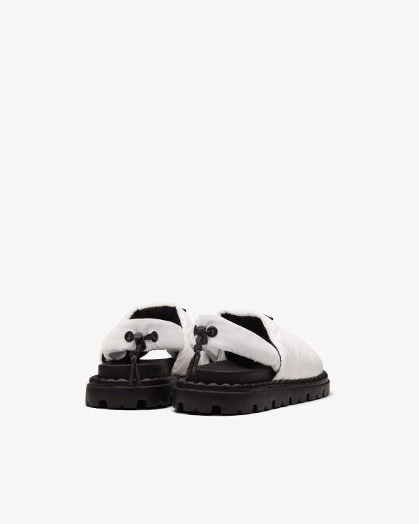 White Padded nylon sandals - Image 3