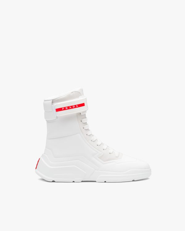 White Prada Polarius 19 LR high-top sneakers - Image 2